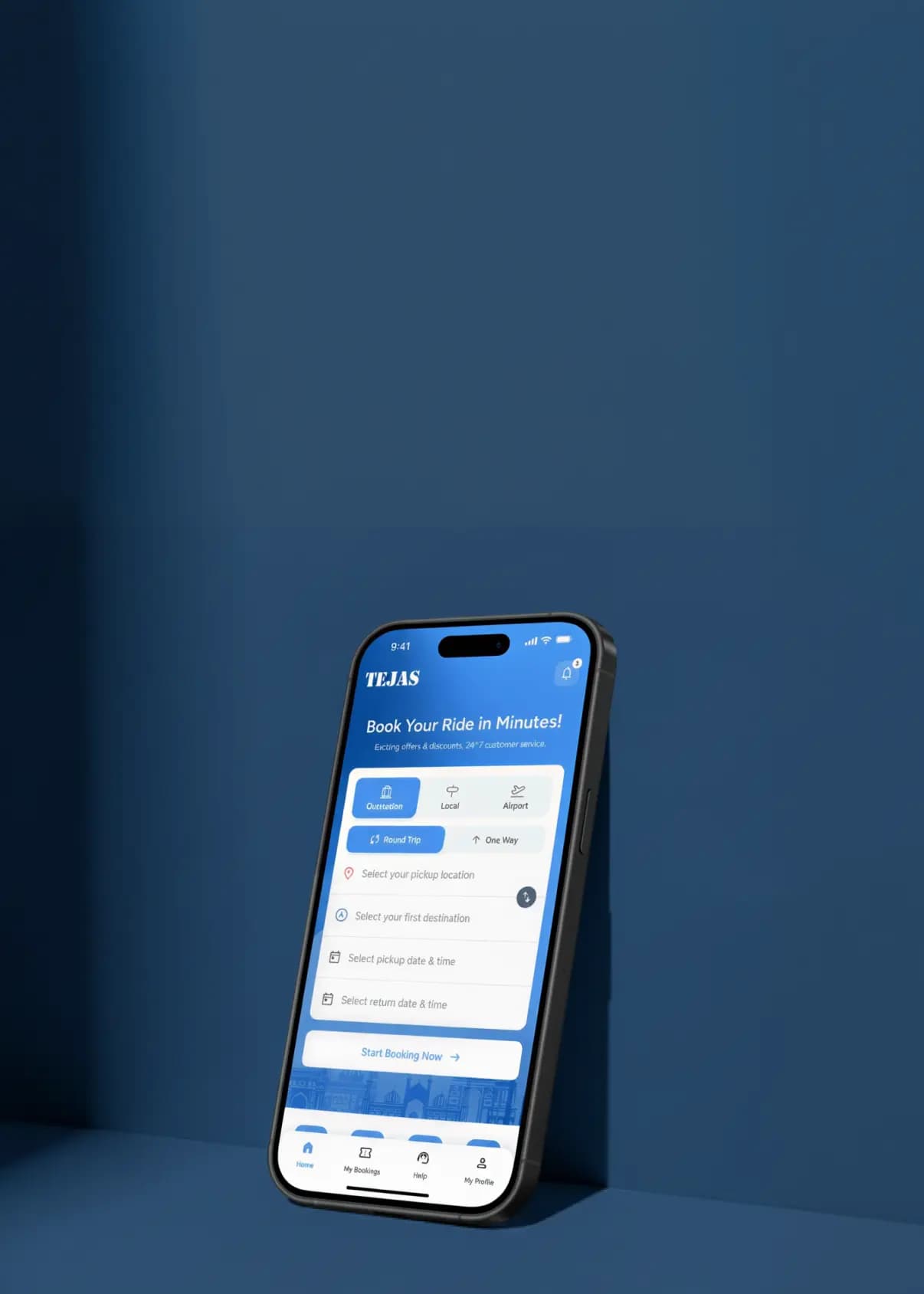 Tejas Tours & Travels Mobile App Store