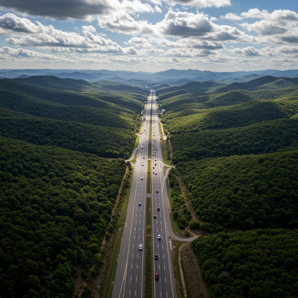 Bangalore to Mysore Express Way AI Created