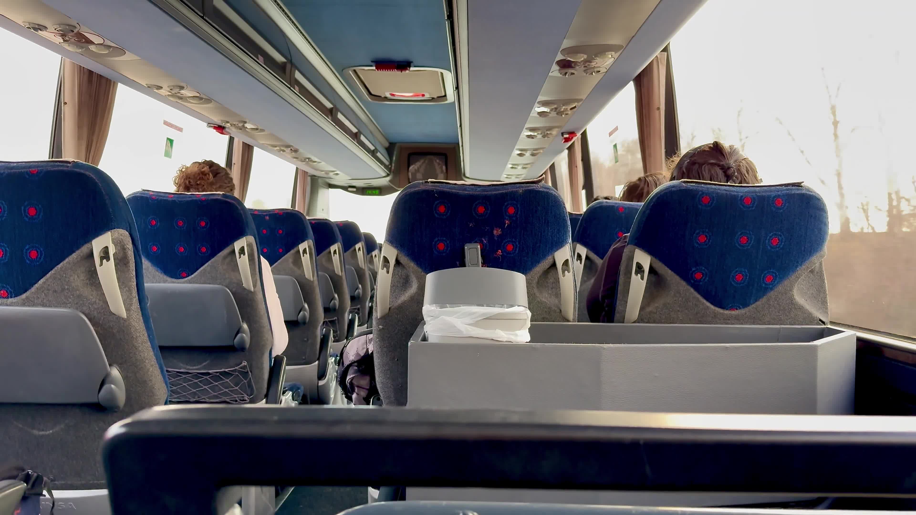 inside view of bus