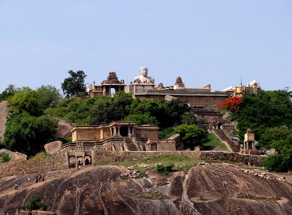 How far is Shravanabelagola from Bangalore?